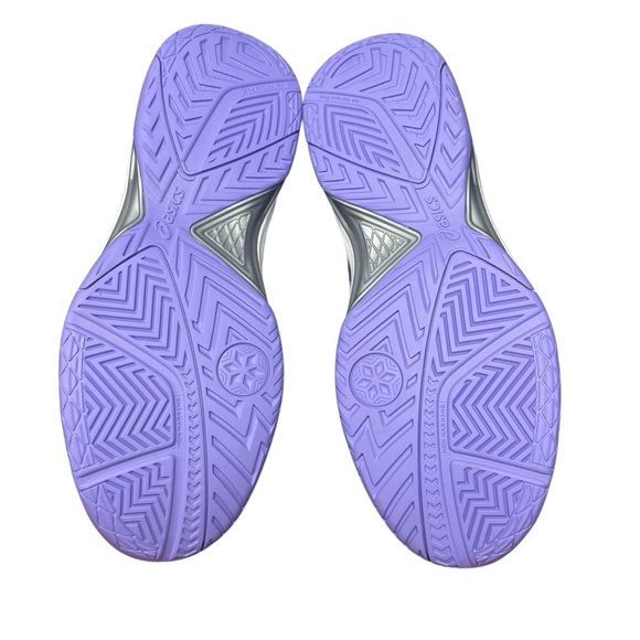 Women’s ASICS Gel-Dedicate 7 sneakers. White/Amethyst. Size 8W. - Picture 11 of 13